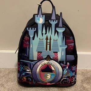 NWT Disney Loungefly Cinderella Castle mini backpack